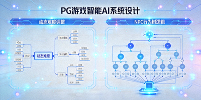 PG游戏开发智能AI系统设计，动态难度调整与NPC行为树逻辑